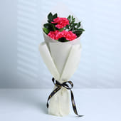 Graceful Pink Carnations Bouquet