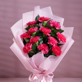 Pink Carnations Bouquet (Bunch of 10 Pink carnation)
