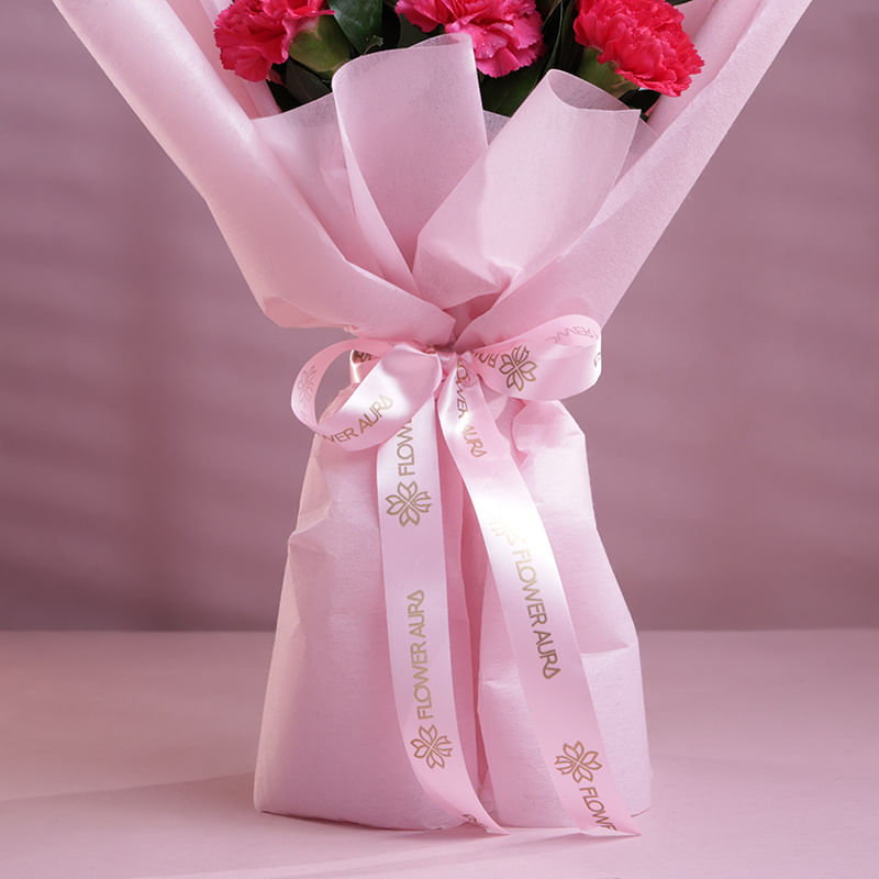 Pink Carnations Bouquet (Bunch of 10 Pink carnation)
