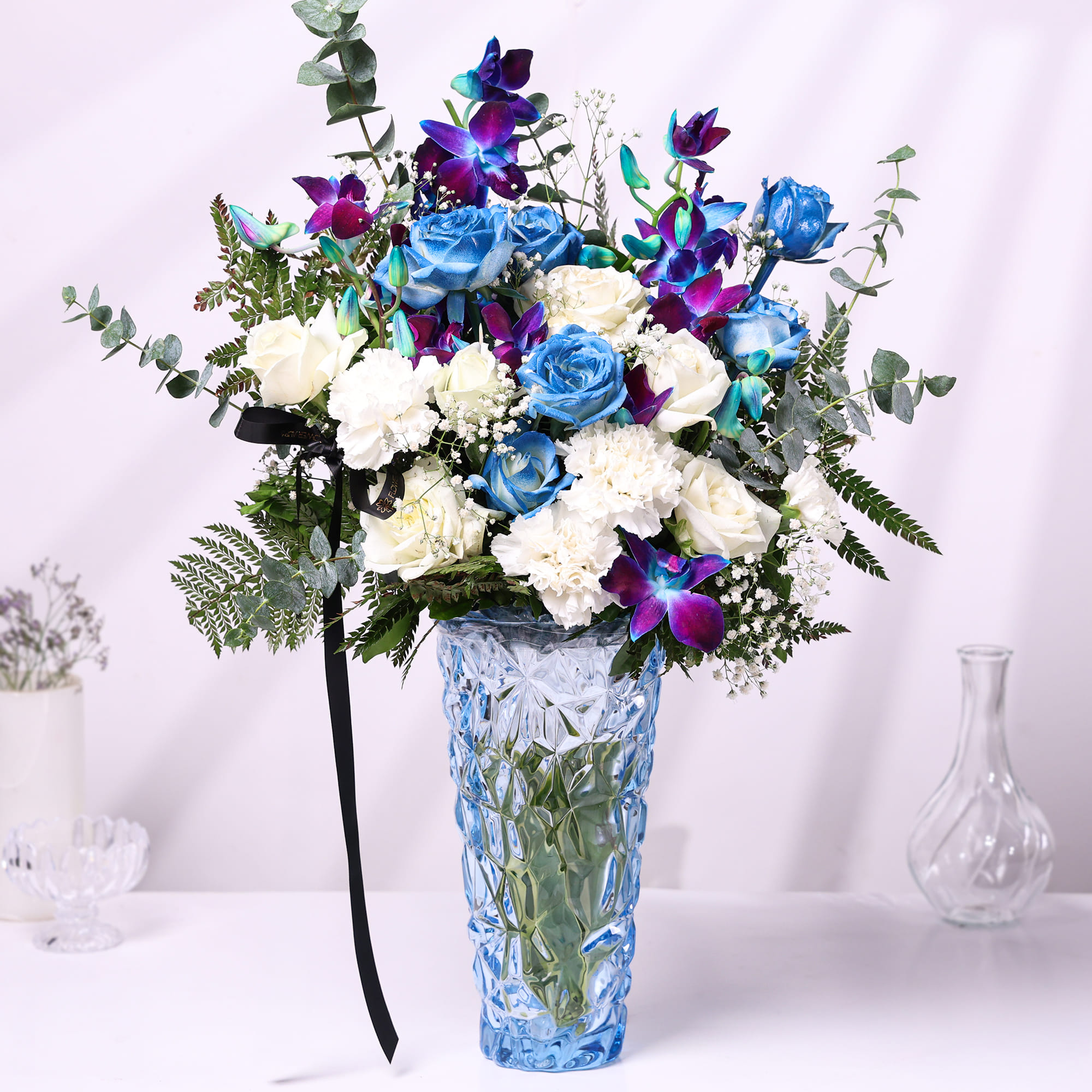 Blue & White Elegance Floral Arrangement