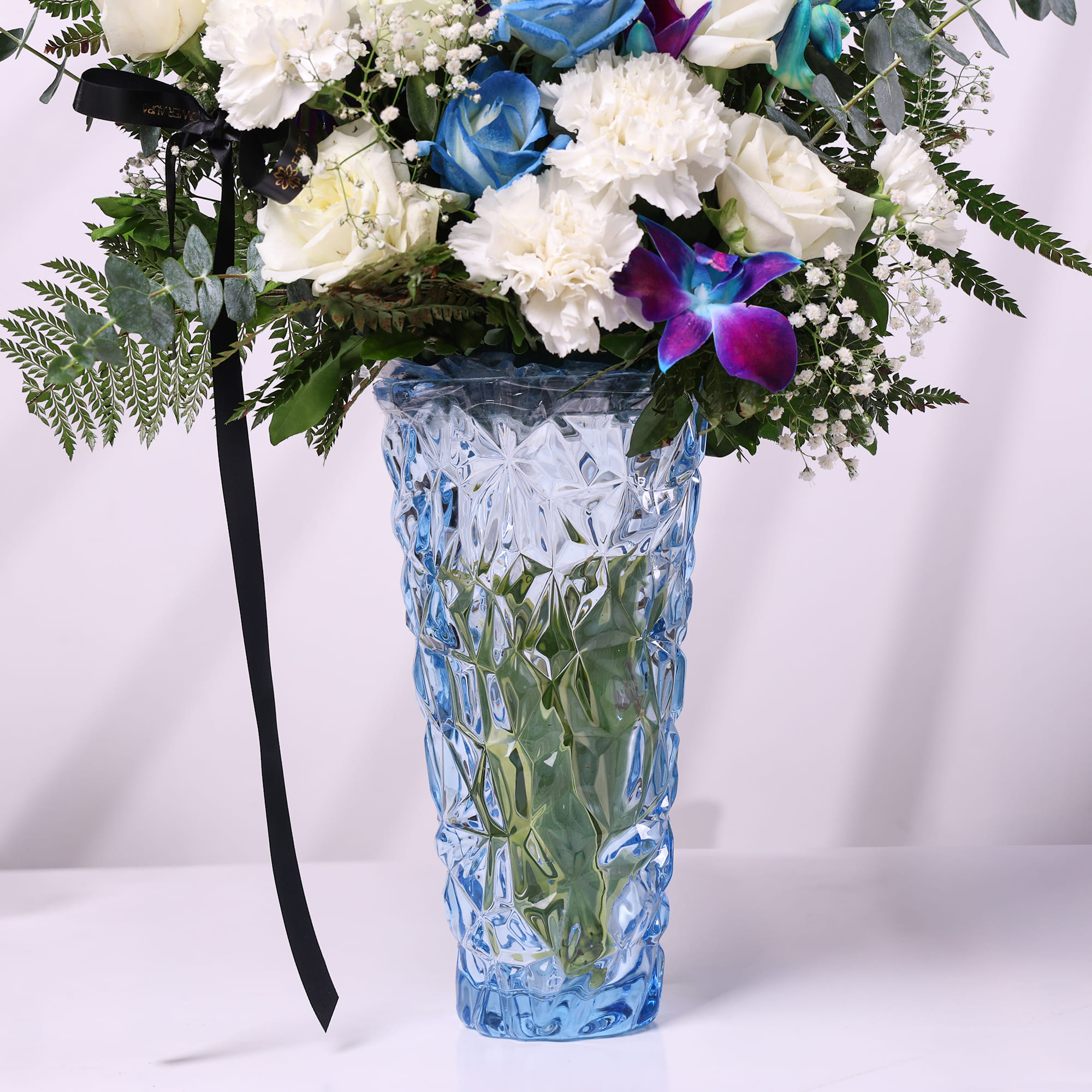 Blue & White Elegance Floral Arrangement
