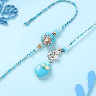 Blue Stone Bhaiya Bhabhi Rakhi