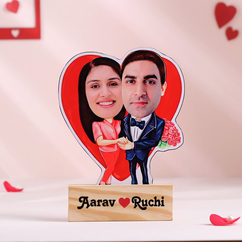 Cute Personalised Couple Caricature