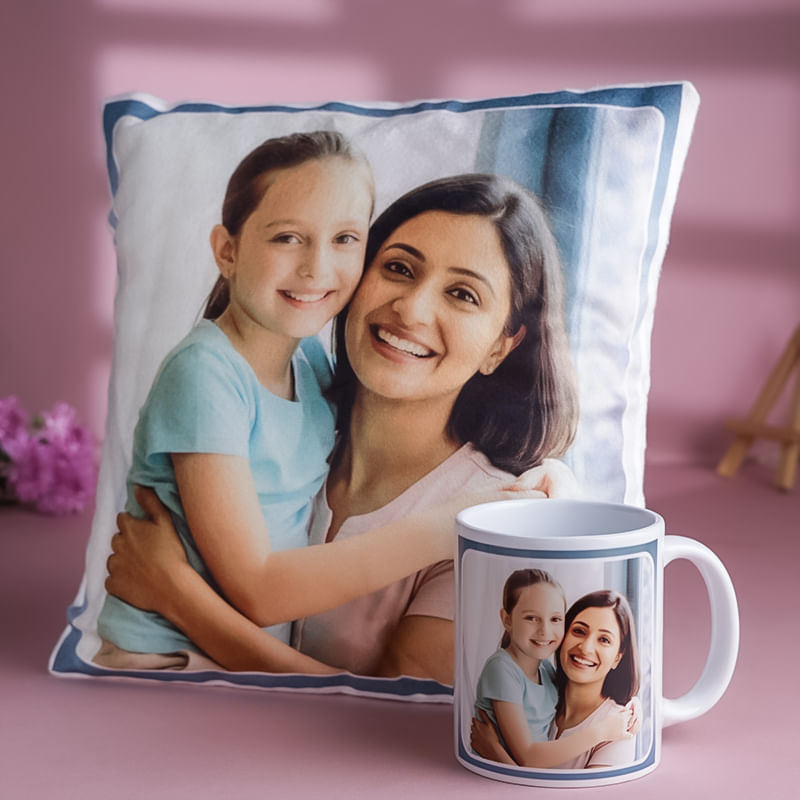 Personalised Cushion N Mug Combo