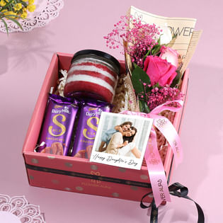 Daughters Day Sweets N Blooms Gift Box
