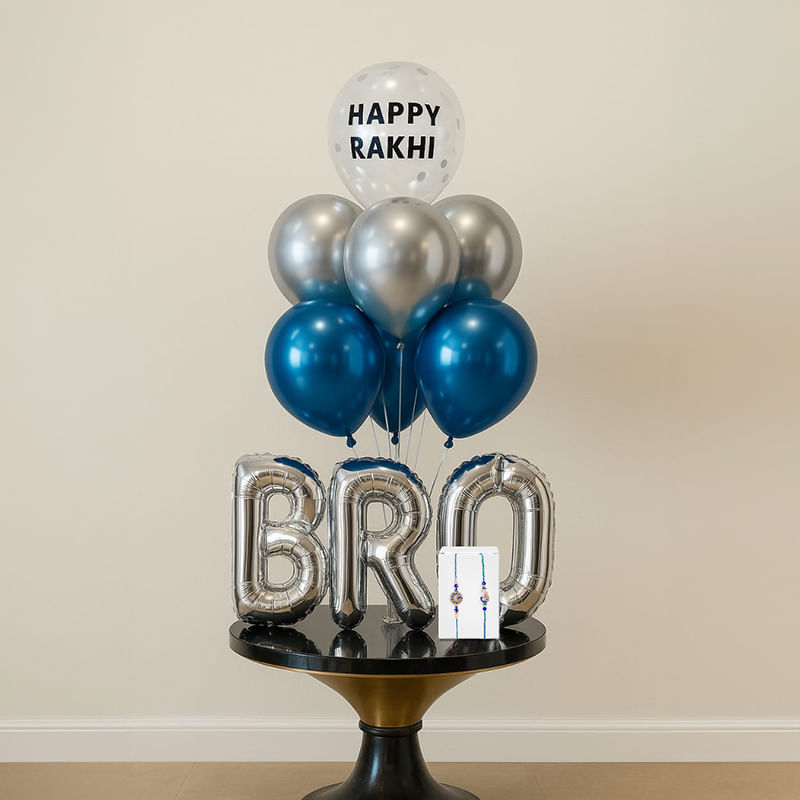 Happy Rakhi Bro Balloon Decor