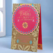 Floral Rakhi Card