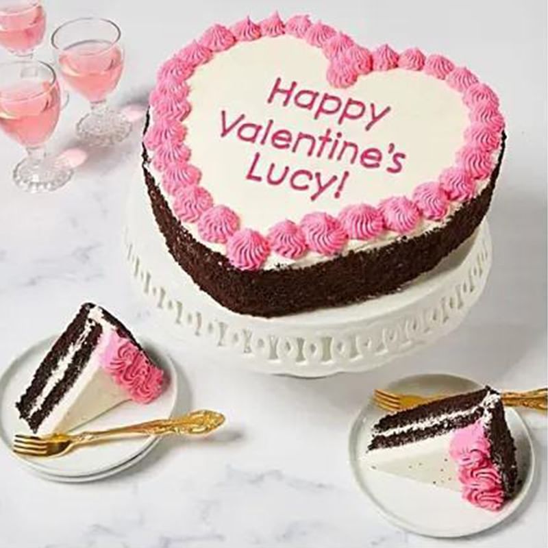 Valentine Heart Delight Cake