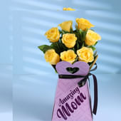 Sunlit Rose Charm For Mom