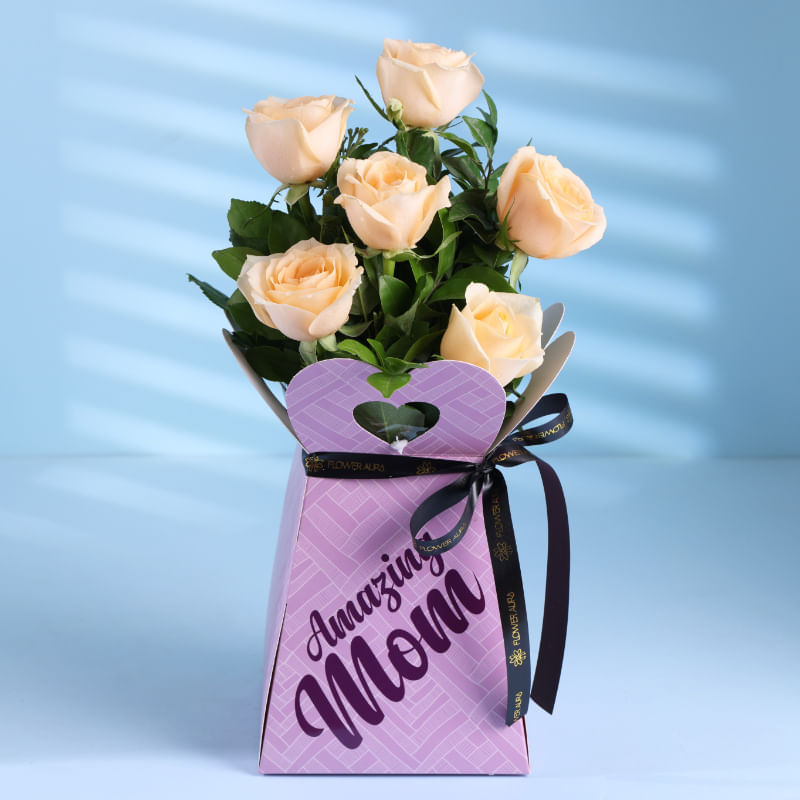 Peach Love Roses For Mom