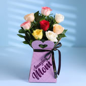 Vibrant Roses Surprise For Mom
