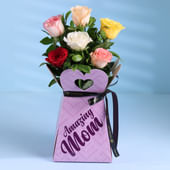 Mixed Rose Delight For Amazing Mom