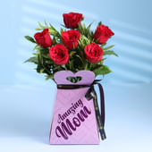 Scarlet Rose Petals For Mum