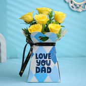 Touch Of Sunshine Yellow Roses For Dad