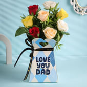 Mix Roses Love You Dad Gift Box