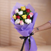 Vibrant Mix of Roses