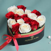 Eternal Harmony Red & White Heart Box - MKTPLC