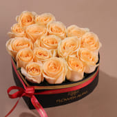Peachy Dream Rose Heart Box - MKTPLC