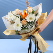 Golden Bloom Exotic Floral Wrap MKTPLC