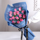 First Sight Romance in Pink Roses MKTPLC