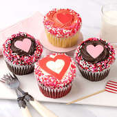 Dainty Valentine Cupcakes