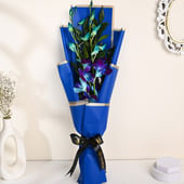 FlowerAura 2 Orchids Arrangement Bouquet Box