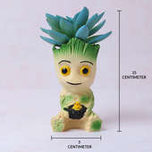 Order Cute Artificial Succulent in Groot Vase Online 