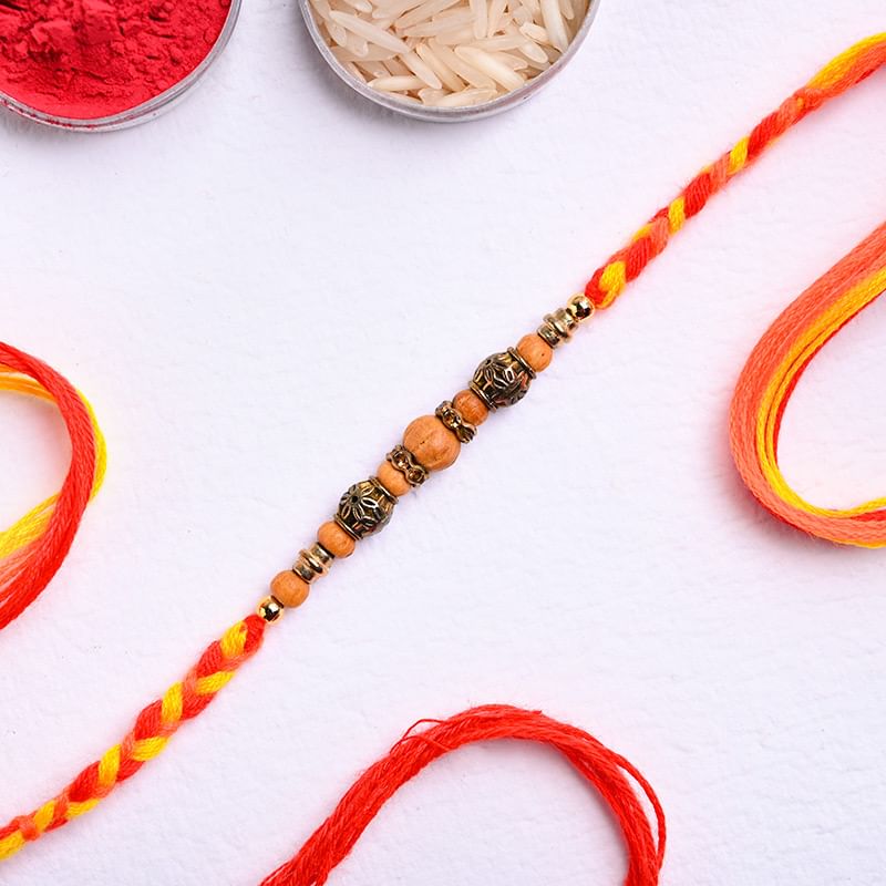 Send Single Braided Mauli Rakhi to USA