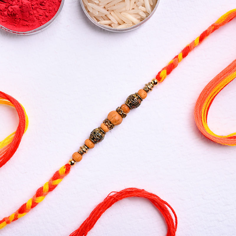 Send Single Braided Mauli Rakhi to USA
