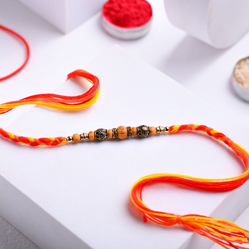 Buy Single Braided Mauli Rakhi to USA