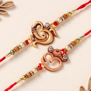 Two Stunning Om Ganesha Rakhis