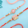 Elegant Stone Studded Rakhi Duo