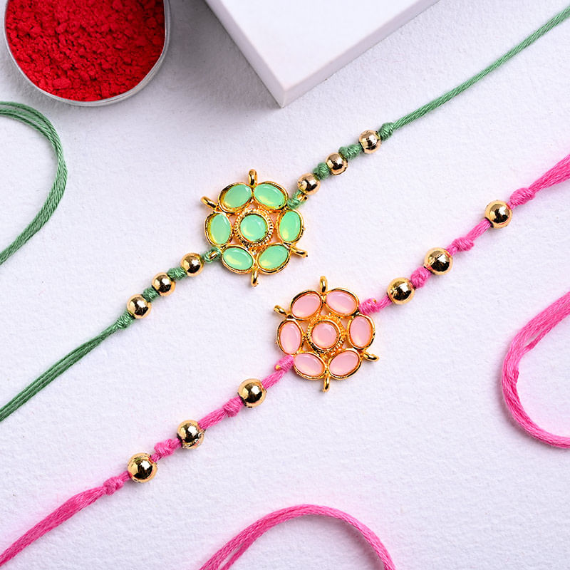 Send Pastel Floral Rakhi to USA