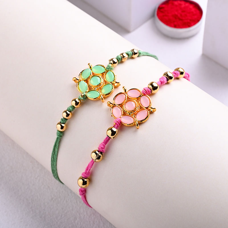 Pastel Floral Rakhi in USA