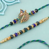 Eternal Bond Peacock Rakhi Duo