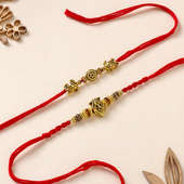 Two Charming Lion N Turtle Rakhis