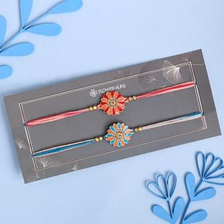 Set of Two Designer Rakhis for Brother 