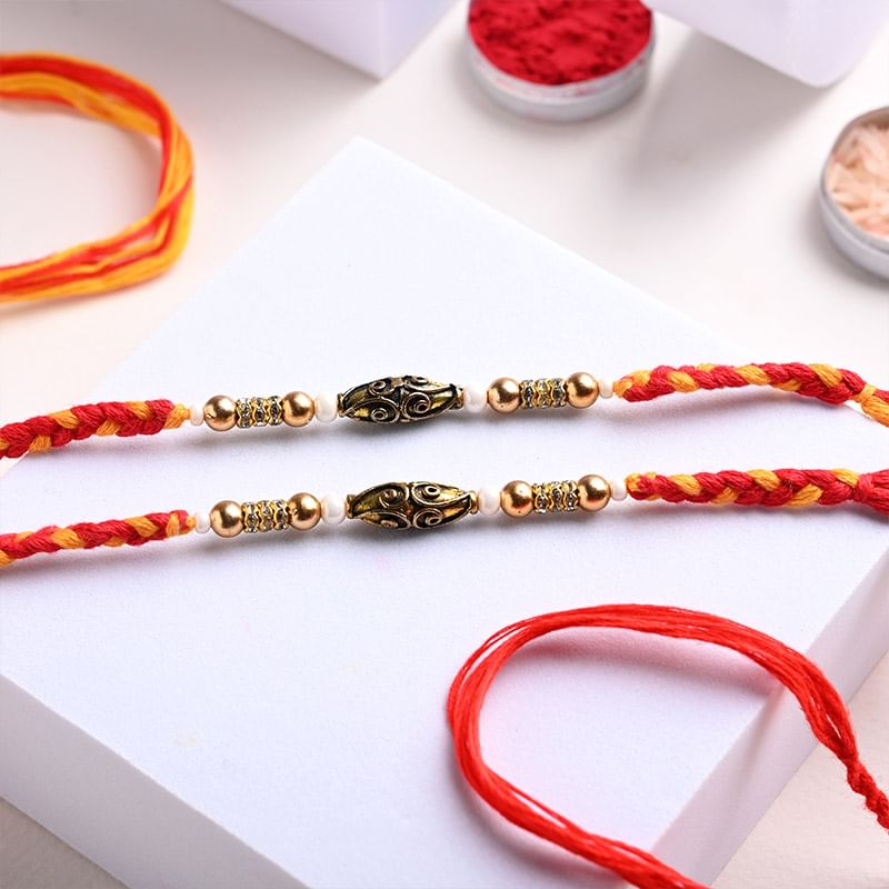Two Designer Embellished Rakhis