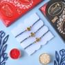 Set of Three Divine Designer Rakhi With Chocolates