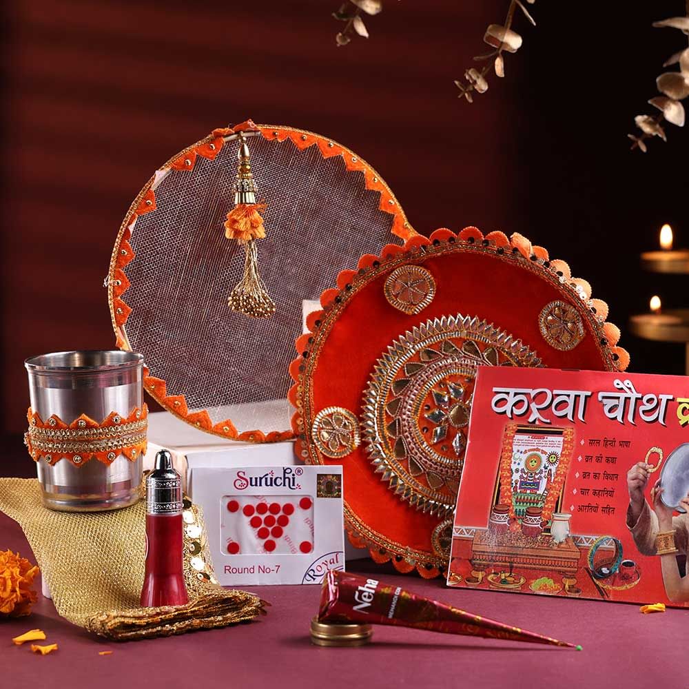 Karwa Chauth Thali N Essentials Hamper