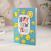 Happy New Year Greeting Card