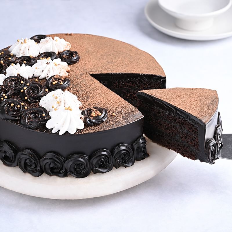 Truffle Cake for Fathers Day - Sliced View