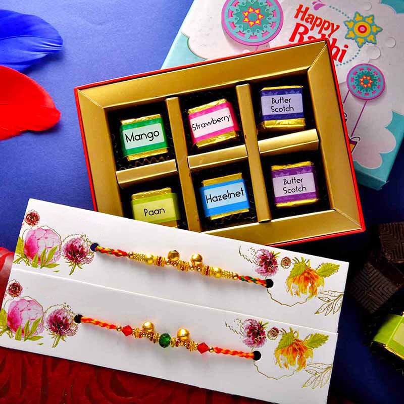 2 Ghungroo Rakhi N Flavoured Chocolates