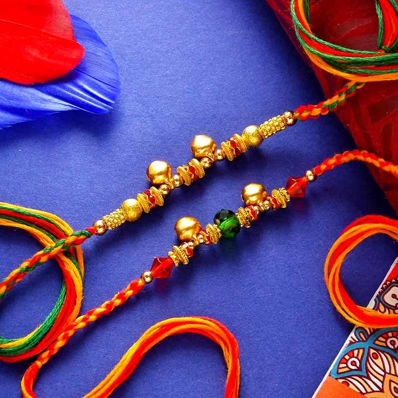2 Ghungroo Rakhi N Flavoured Chocolates- Rakhi Gift online