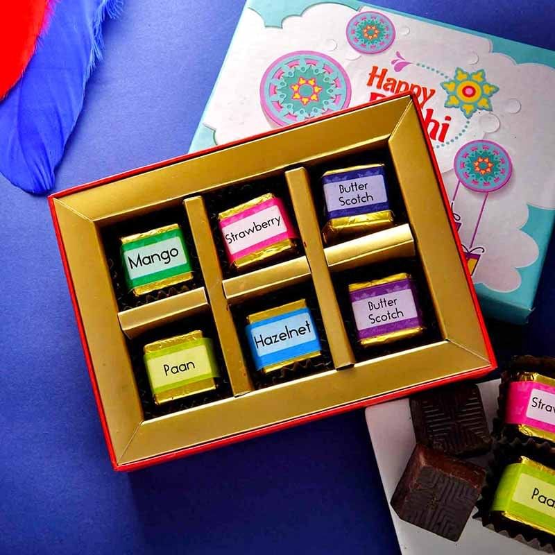 2 Ghungroo Rakhi N Flavoured Chocolates - Rakhi to UAE