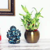 2 Layer Bamboo Online With Ganesha in a Vase