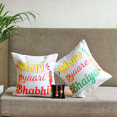2 Traditional rakhis with cushions