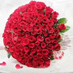 250 Vday Rose Bunch: Valentine Flowers 