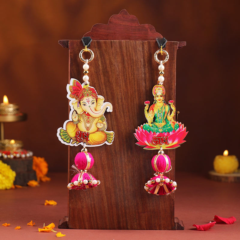 Auspicious Lakshmi Ganesh Latkan Set