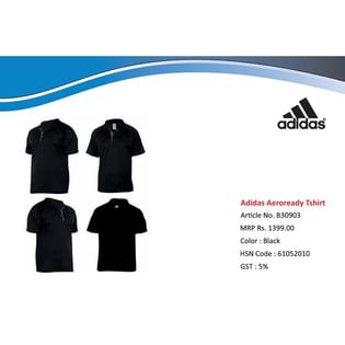 Adidas Classic Black Polo Tshirt